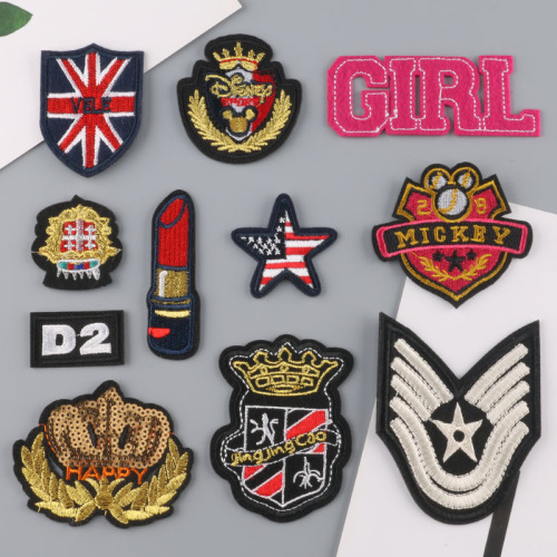 Duo Ku Computer Emboridery Label Cloth Sticker Badge Adhesive Patch Clothing Accessories Shoes and Hats Bag Accessories Embroidery Cloth Label