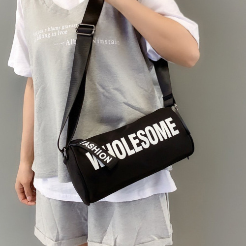 Bag Female Oxford Cloth Cylinder Messenger Bag Trend Printing Letter Shoulder women‘s Bag Fashion Small Bag