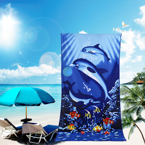 [fengyi] beach towel microfiber printed gift bath towel wholesale logo custom creative beach bath towel