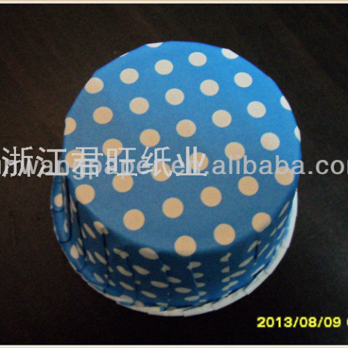 factory direct blue dot roll cup mixed color mixed machine cup disposable oil-proof cake paper cake tray
