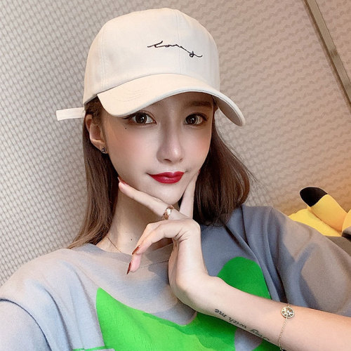 Baseball Cap Women‘s Korean-Style All-Match Fashionmonger Purple Hat Ins Soft Top Sun Hat Student Street Chic Peaked Cap