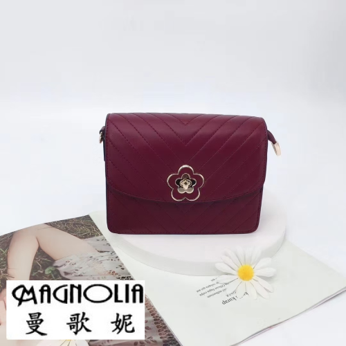 Cmagnolia New Women‘s Bag Plum Lock Elegant Fashionable Chain Bag Women‘s Shoulder Messenger Bag