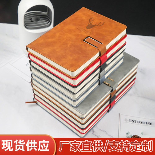 Factory Printable Logo Leather Notebook Sheepskin A5B5 Notepad Diary Business Office Notebook