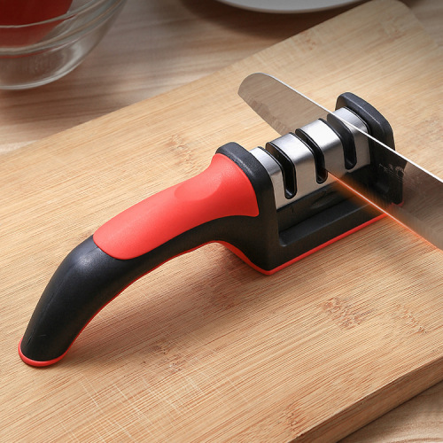 knife sharpener sharpening stone kitchen gadget handheld quick three-stage sharpening tool