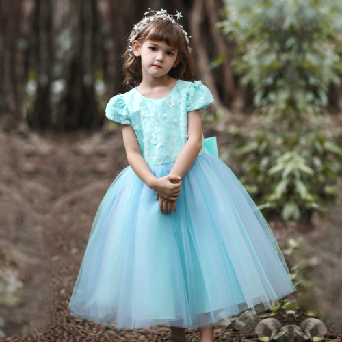 Amazon Supply Medium and Large Children‘s Dress Girls‘ Mid-Length Dress Mesh Tutu Children‘s Princess Dress