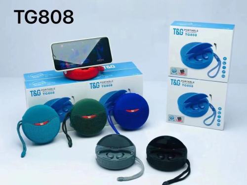 new tg808 bluetooth headset speaker 2-in-1 tws 5.0 stereo environment outdoor sports in-ear headset