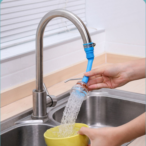 Kitchen Faucet splash-Proof Shower Household Water Pipe Nozzle Retractable Tap Water Filter Water-Saving Filter 