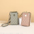 Fashion Handbags Mobile Phone Bag Women's Solid Color Cross Body Bag  Multiple Card Slots Bag