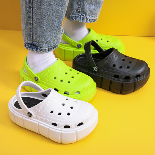 platform coros shoes women‘s wholesale summer outerwear korean style heel sandals garden punk beach muffin daddy shoes