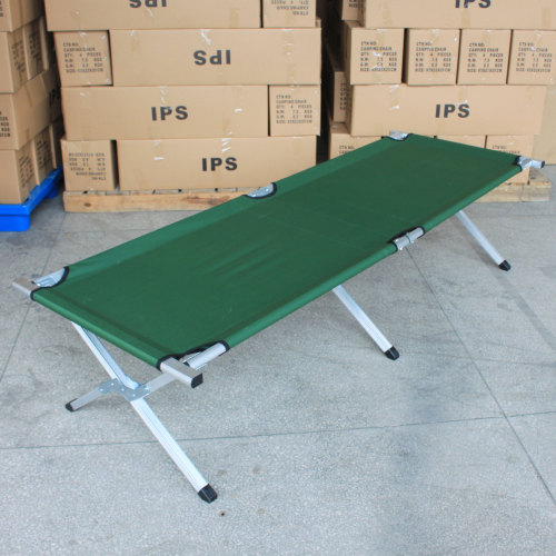Factory Wholesale Outdoor Single Portable Lunch Break Camping Camp Bed Hospital Accompanying Bed Disaster Relief Folding Bed