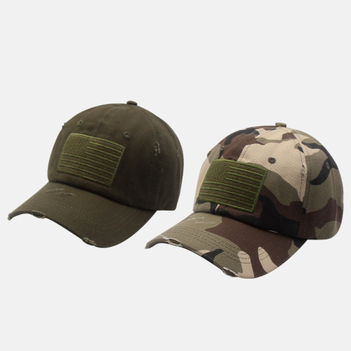 Hat Products in Stock New Men‘s Simplicity Cap Baseball Cap Camouflage Hat Peaked Cap Outdoor Casual Sun-Proof Spring and Autumn Military Cap