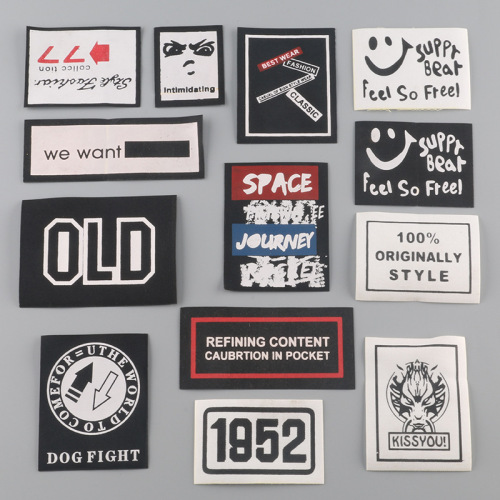 Computer Embroidery Logo Clothing Accessories Printing Badge Hat Badge Cloth Label Woven Cloth Patch Cross-Border Supply Embroidery Cloth Stickers