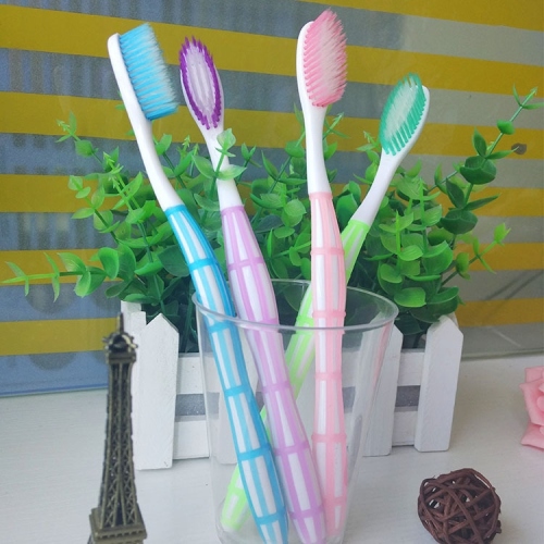 manufacturer adult soft bristle toothbrush single pack non-slip handle white filament manual mixed delivery