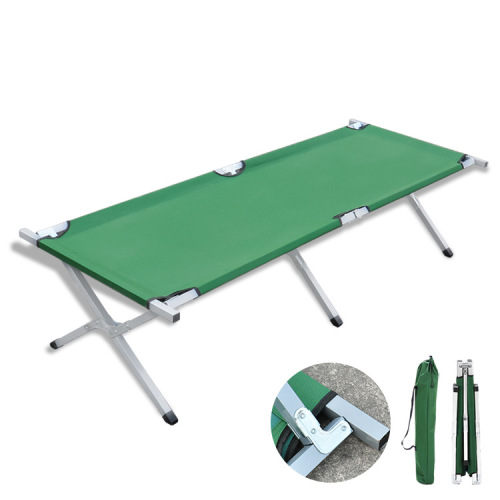 Wholesale Outdoor Portable Emergency Relief Camping Camping folding Camp Bed Steel Tube Oxford Cloth Lunch Break Accompanying Bed 