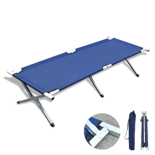 Ultra-Lightweight Aluminum Alloy Tube Camp Bed Rescue Emergency Heightening Single Nap car Non-Inflatable Folding Bed