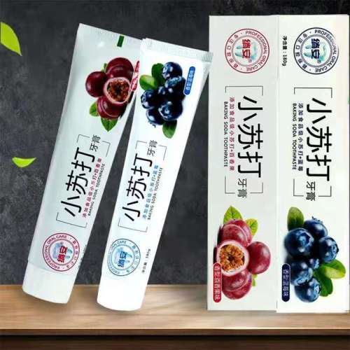 genuine baking soda 110g fruit flavor toothpaste food grade safety double pure white fresh breath factory wholesale