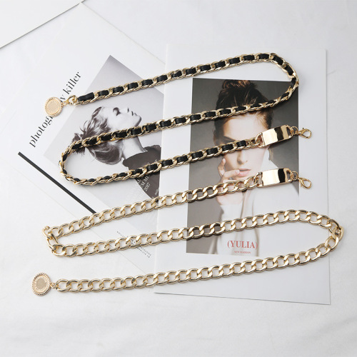 vintage metal chain waist chain for women with skirt fashionable decorative chain thin belt all-match ins fashionable belt