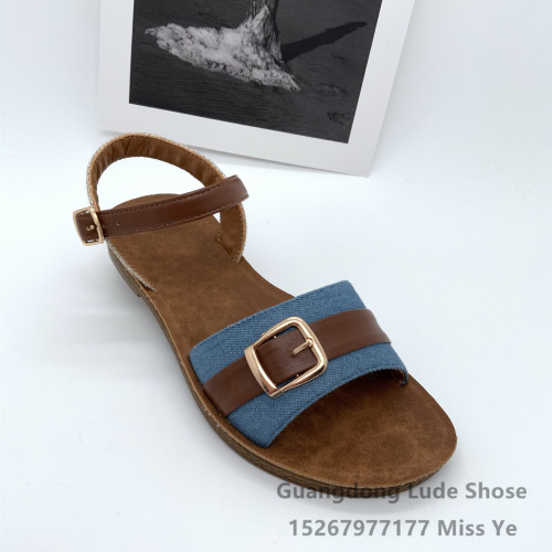 summer new women‘s sandals casual all-match comfortable sandals guangzhou women‘s craft shoes flat sandals