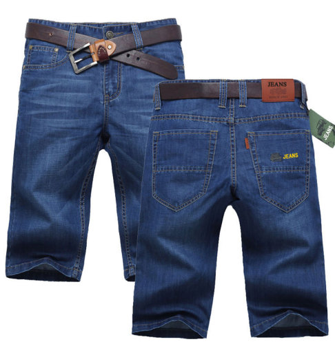 New Summer Ultra-Thin Men‘s Denim Shorts Men‘s Jeans Fifth Pants Breeches Straight Short Pants Special Wholesale 