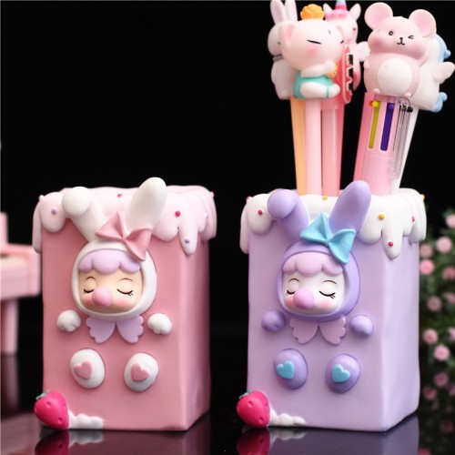 student party essential pen holder desk storage large capacity bubble blowing bella rabbit fashion cute decorative gifts
