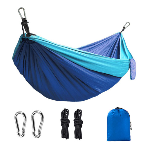 Outdoor Products Amazon Hot Sale Double Hammock Camping 210t Parachute Cloth Hammock Factory Direct Supply Wholesale