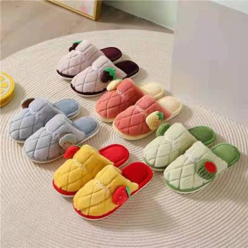 cotton slippers couple home warm thick bottom wooden floor woolen slippers indoor non-slip slippers wholesale