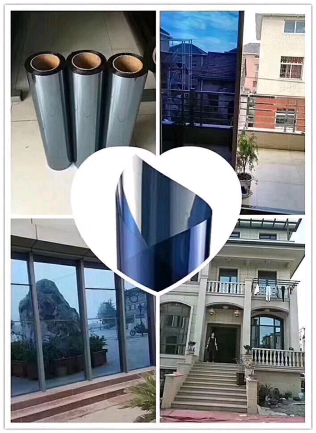 隔热膜窗户防晒玻璃膜全遮光不透光贴膜单向透视防窥家用遮光贴纸详情6