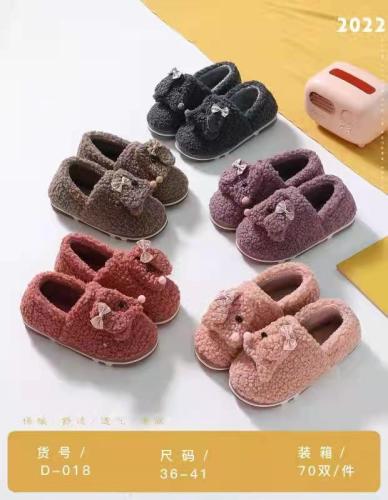 Cotton Slippers Couple Home Warm Thick Bottom Wooden Floor Woolen Slippers Indoor Non-Slip Slippers Wholesale