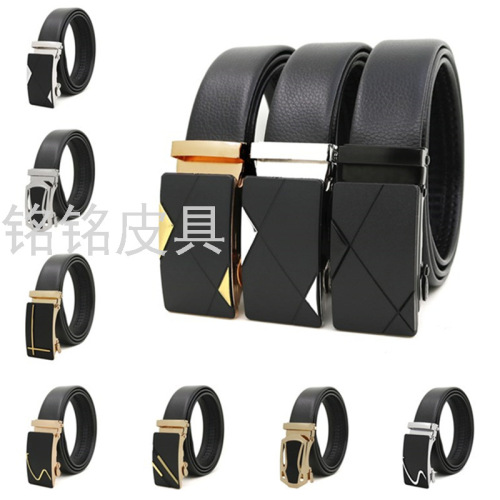 hot sale men‘s automatic buckle belt business casual fashion belt factory wholesale