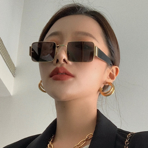 Funny Sunglasses Women‘s Ins Big Face European and American Retro Sunglasses Korean Fashion Instafamous Sunglasses