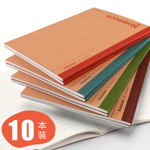 10 business notebook notepad kraft paper soft copy book student classroom notebook thickened soft copy