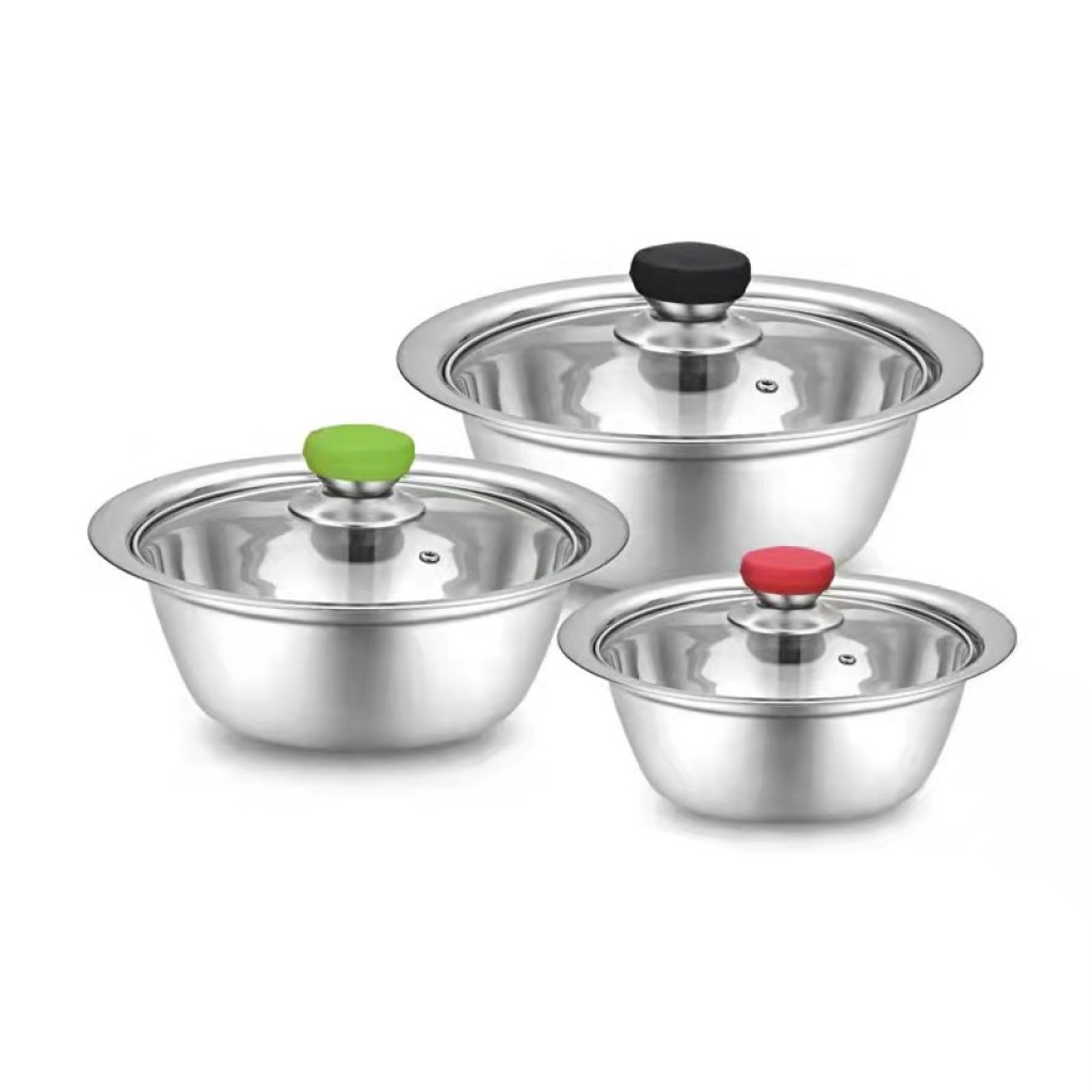 New stainless steel multi-functional grilling basin, vegetable washing, draining and water filtering basin, color box set, 2-4 pieces wholesale pic 4