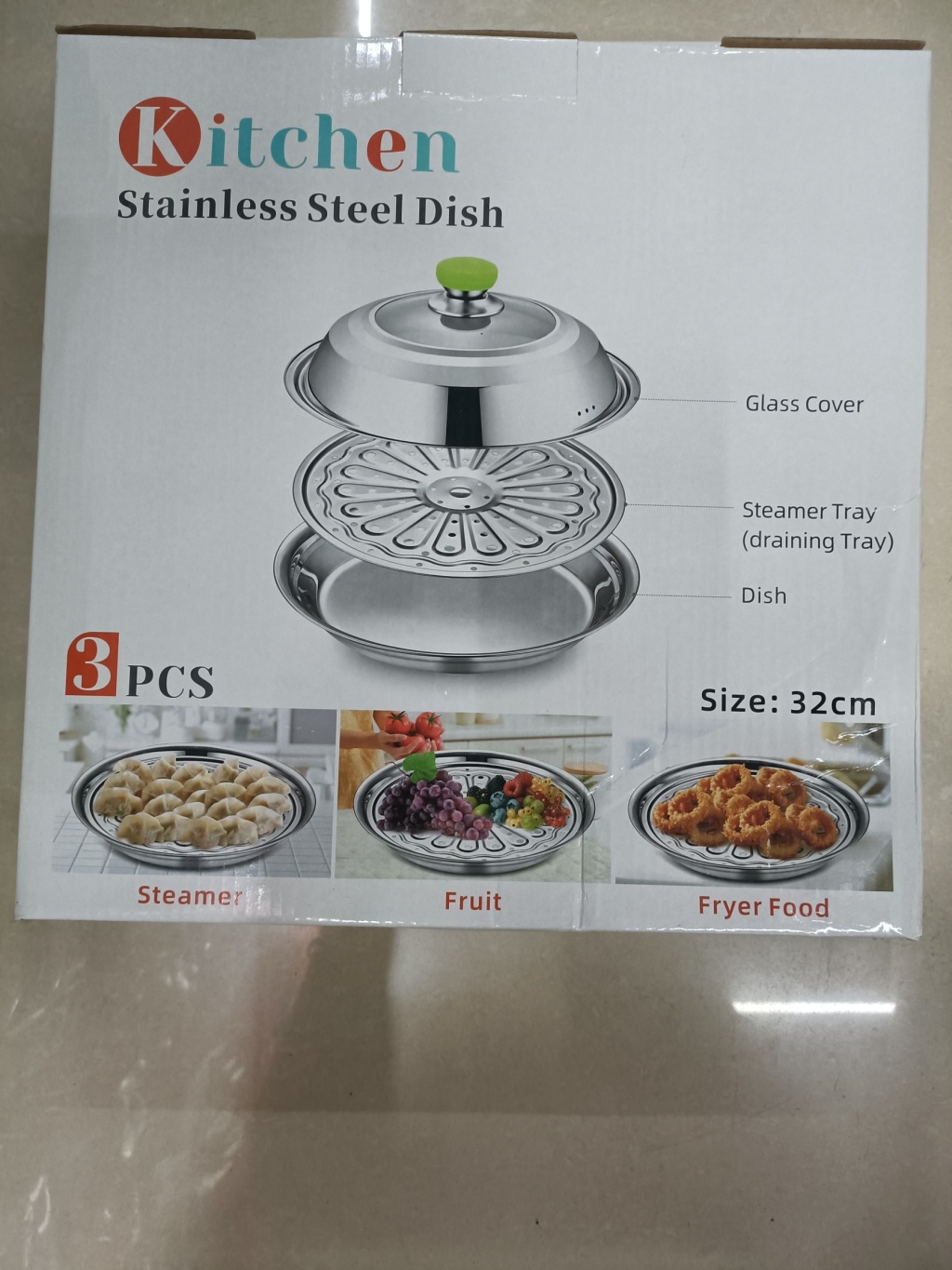 New stainless steel multi-functional grilling basin, vegetable washing, draining and water filtering basin, color box set, 2-4 pieces wholesale pic 20