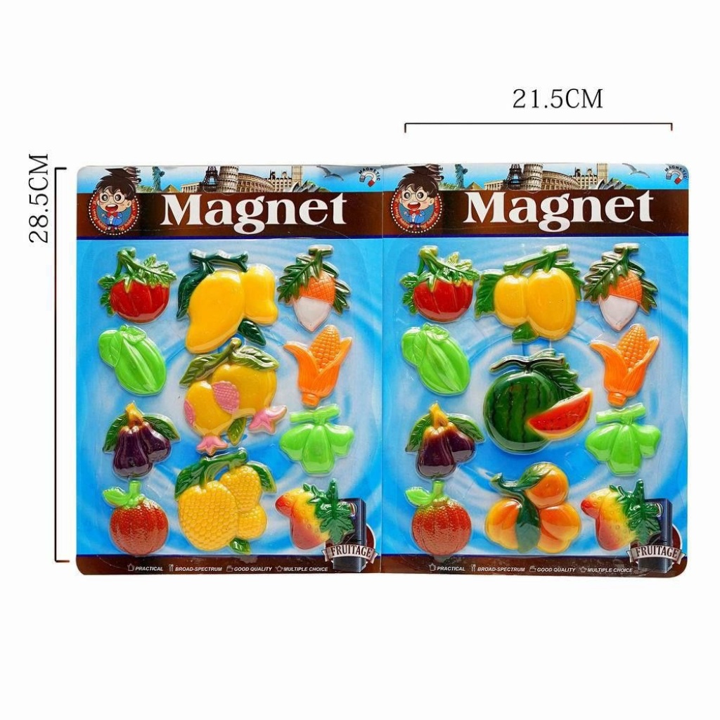Vegetable refrigerator stickers, cartoon cute three-dimensional magnetic stickers, magnet creative magnetic stickers, a set of factory direct sales pic 3