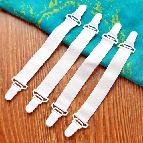 creative practical non-slip bed sheet buckle 4 pack elastic band type holder fixed clip buckle for bed sheet