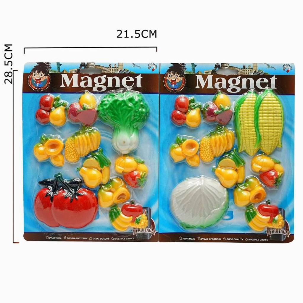 Vegetable refrigerator stickers, cartoon cute three-dimensional magnetic stickers, magnet creative magnetic stickers, a set of factory direct sales pic 2