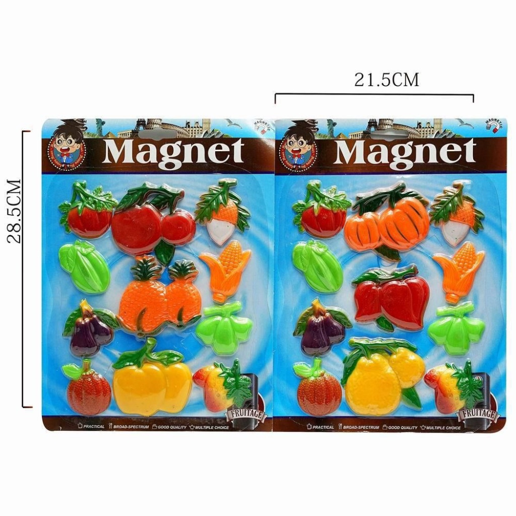 Vegetable refrigerator stickers, cartoon cute three-dimensional magnetic stickers, magnet creative magnetic stickers, a set of factory direct sales pic 4