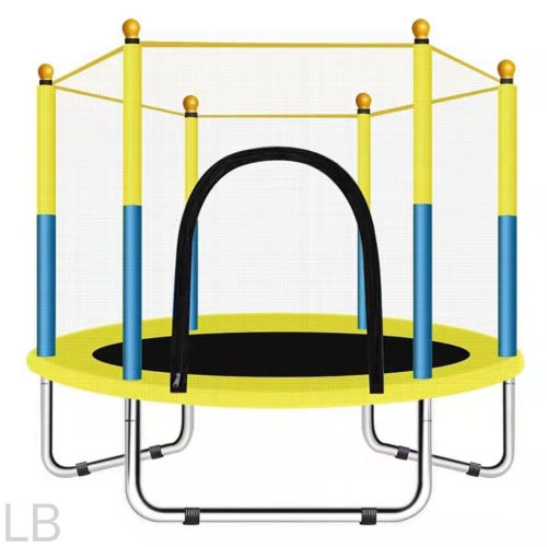 factory direct supply household children‘s indoor 55-inch u-shaped leg belt net bounce bed interactive game fitness trampoline