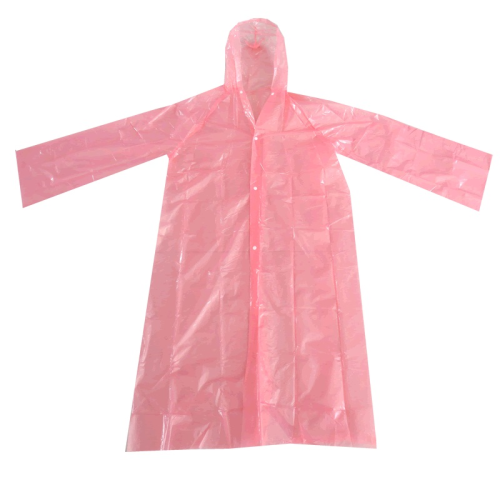 in stock color disposable adult raincoat pe open buckle lightweight outdoor hiking emergency poncho windproof cape