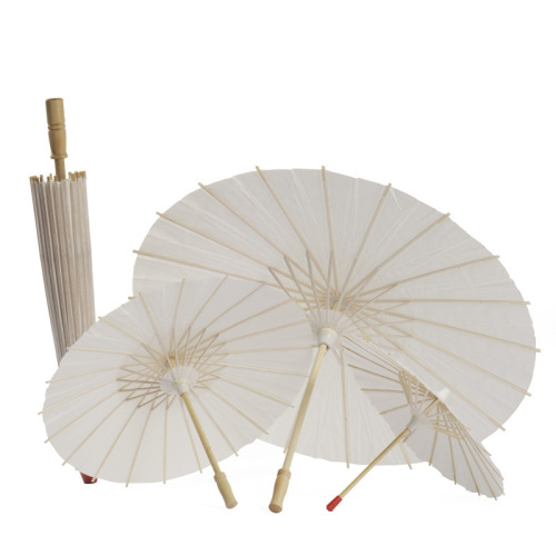 Chinese Classical craft Oiled Paper Umbrella DIY Creative Retro Blank Painting Umbrella Photography Props Performance Dance Umbrella