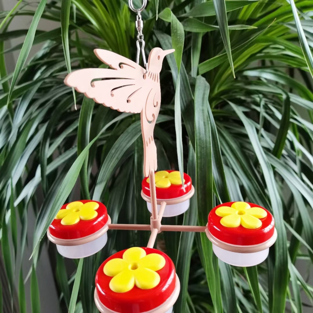 hummingbird feeder悬挂式六边蜂鸟喂鸟器喂食器wild bird feeder详情8