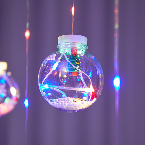 Customized Christmas Wishing Ball Light String Starry Decorative Light String Flashing Light Room Decoration Curtain Light LED Color Light