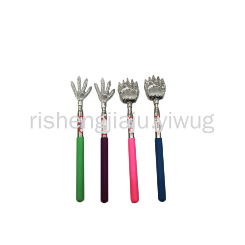 Hand-Shaped Brush Eagle Claw Stainless Steel Telescopic Back Scratcher Old Man Happy Not Asking for Anyone Back Scratcher Factory Direct Sales RS-8642