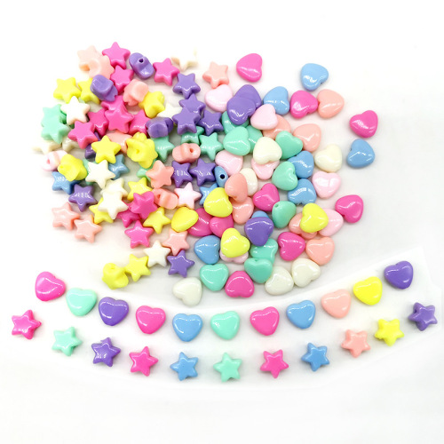 10mm acrylic love beads star beads macaron dispersion beads bracelet diy material beaded accessories