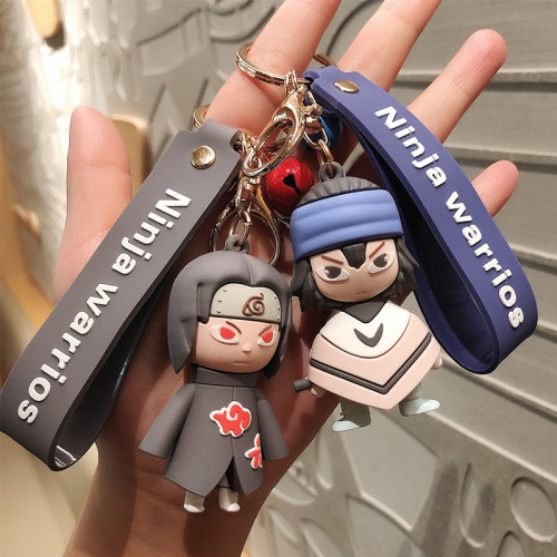 creative cartoon anime naruto doll keychain cute schoolbag car key pendant small gift wholesale