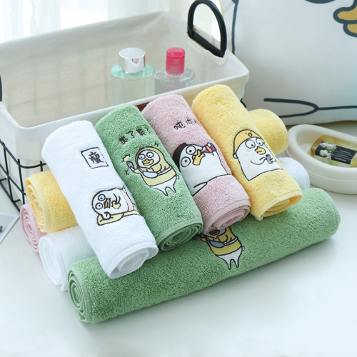 hanchen towel xiao liu duck towel face washing bath household adult men‘s and women‘s pa cotton soft absorbent and lint-free