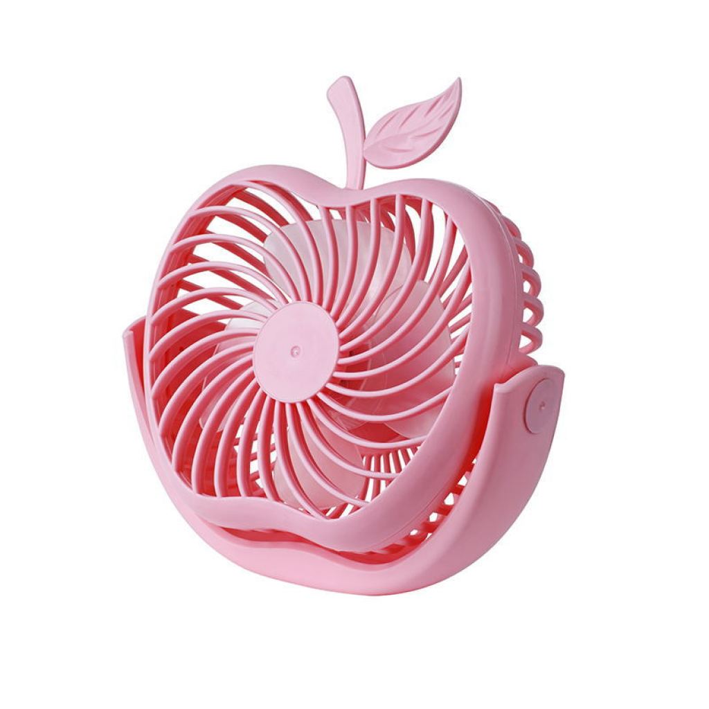 可爱创意苹果usb迷你小风扇台式办公桌面学生宿舍床头静音可拆洗详情6