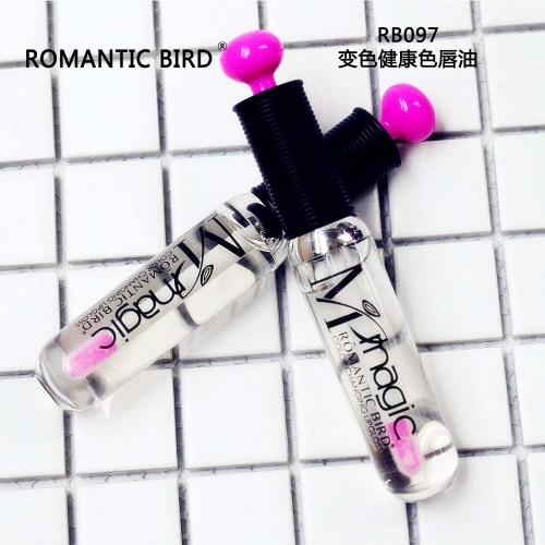 [Romantic Bird] Rb097 Temperature Change Discoloration Lip Oil Lip Gloss Healthy Color Lip Gloss Moisturizing