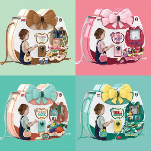 cross-border children simulation play house makeup ornament candy medical equipment play house shoulder bag gift toy four colors