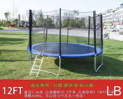 Cross-Border Hot Selling Factory Customized Outdoor garden 12 Feet Trampoline with Protective Net Children Adult Large Trampoline Trampoline 
